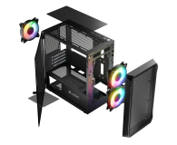 LOGIC CONCEPT Logic Portos ARGB Mini USB 3.0 Czarna AM-PORTOS-10-0000000-0002 - 1172928 - zdjęcie 8